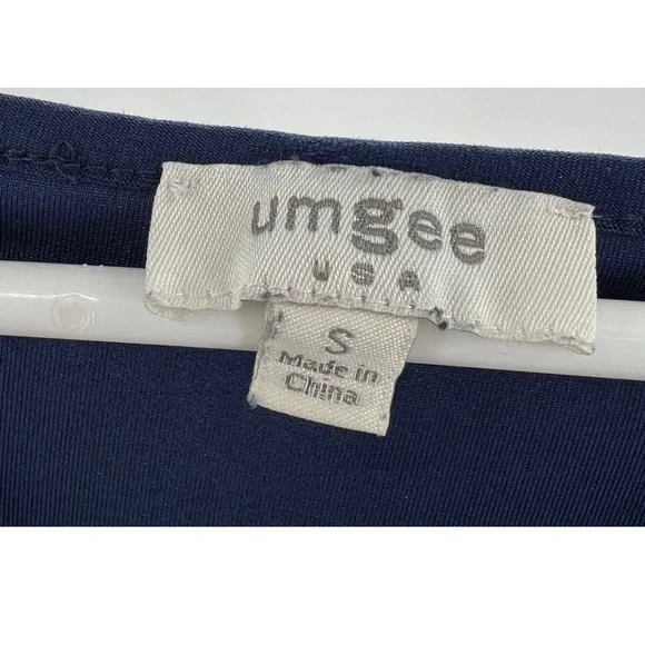 Umgee ruffle tiered babydoll dress blue small casual travel summer roll sleeve - Picture 3 of 5